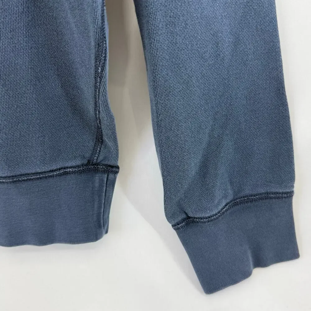J.Crew Garment-Dyed Crewneck Sweatshirt Men's L Navy 100% Cotton